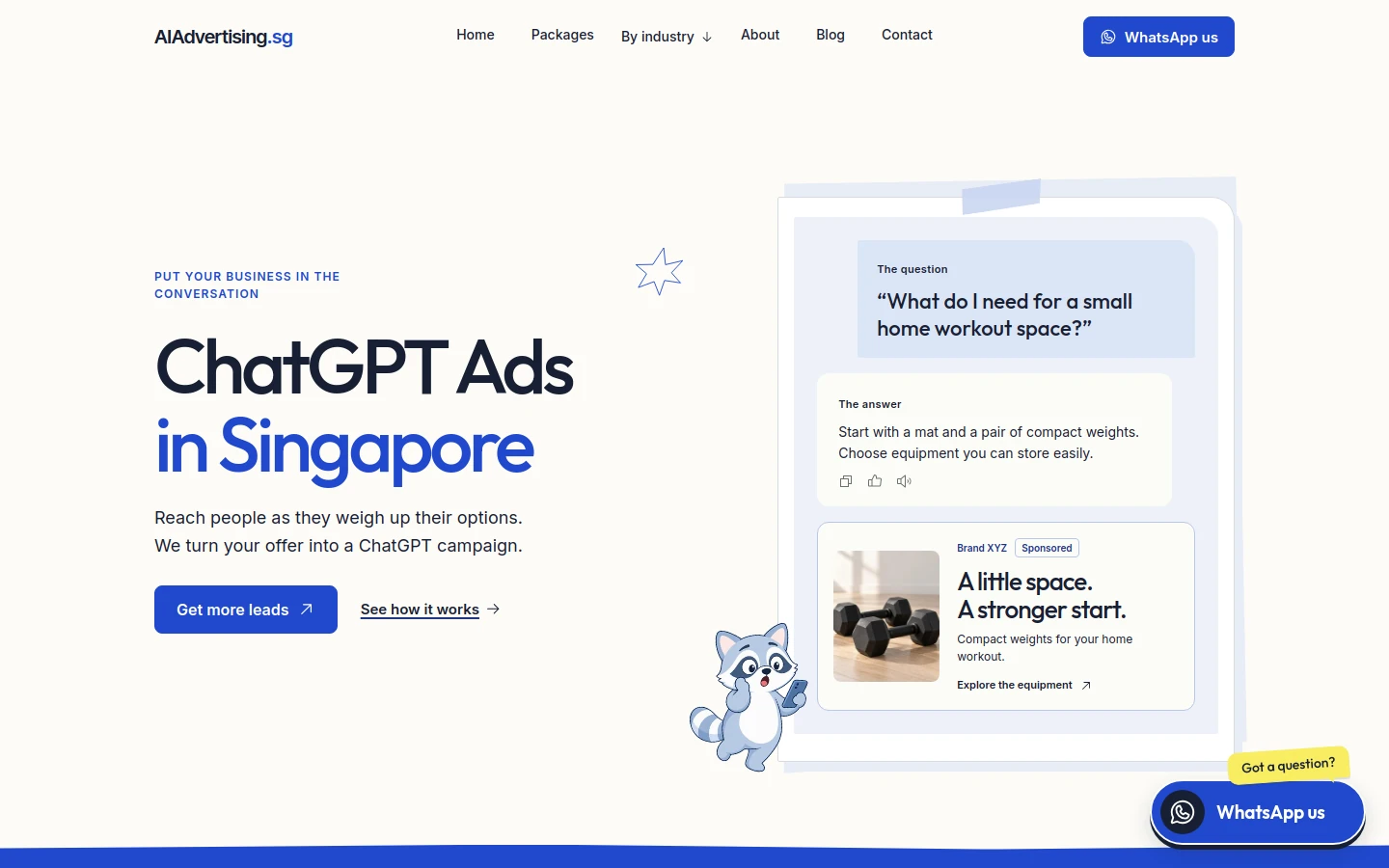 AIAdvertising.sg website screenshot