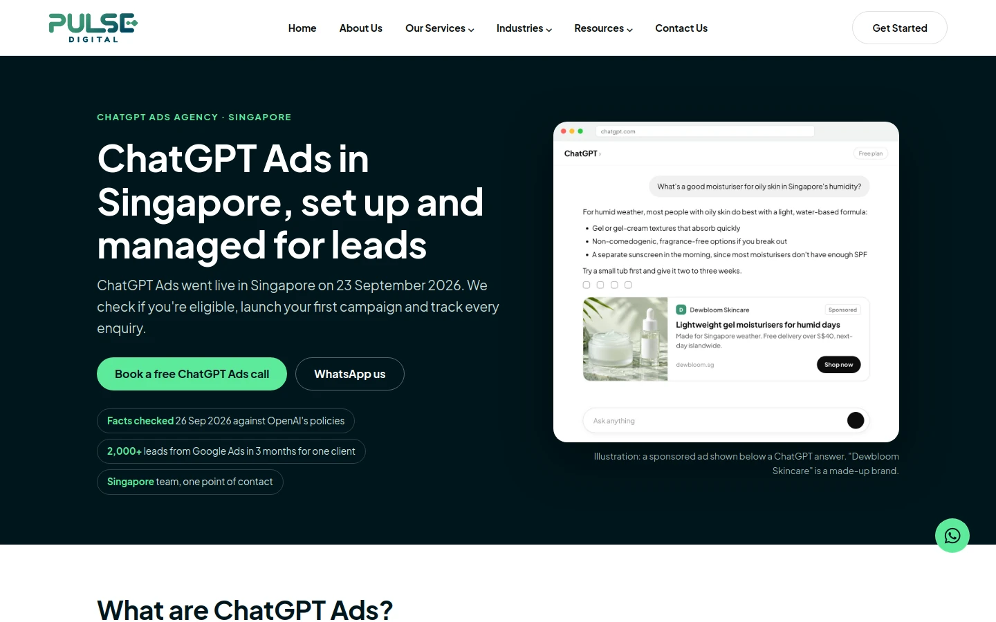PULSE Digital website screenshot