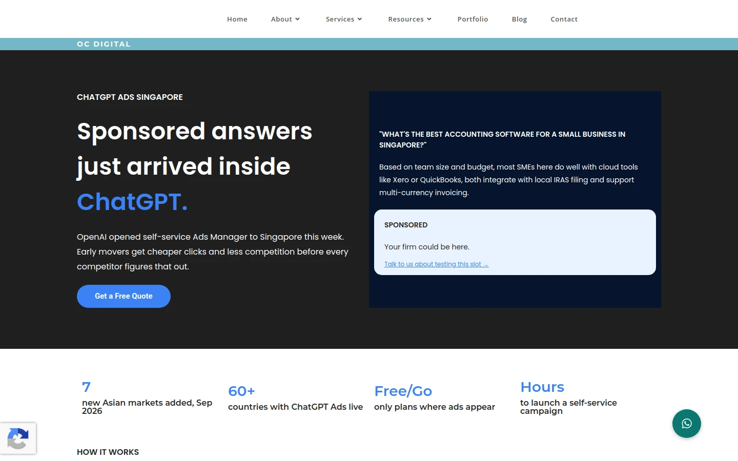 OC Digital website screenshot