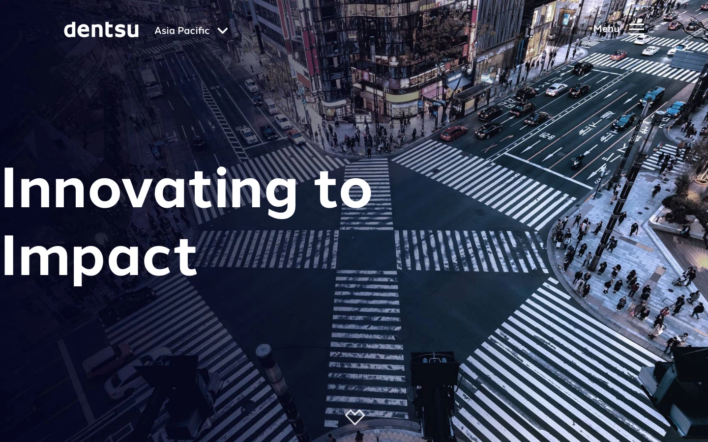 dentsu website screenshot