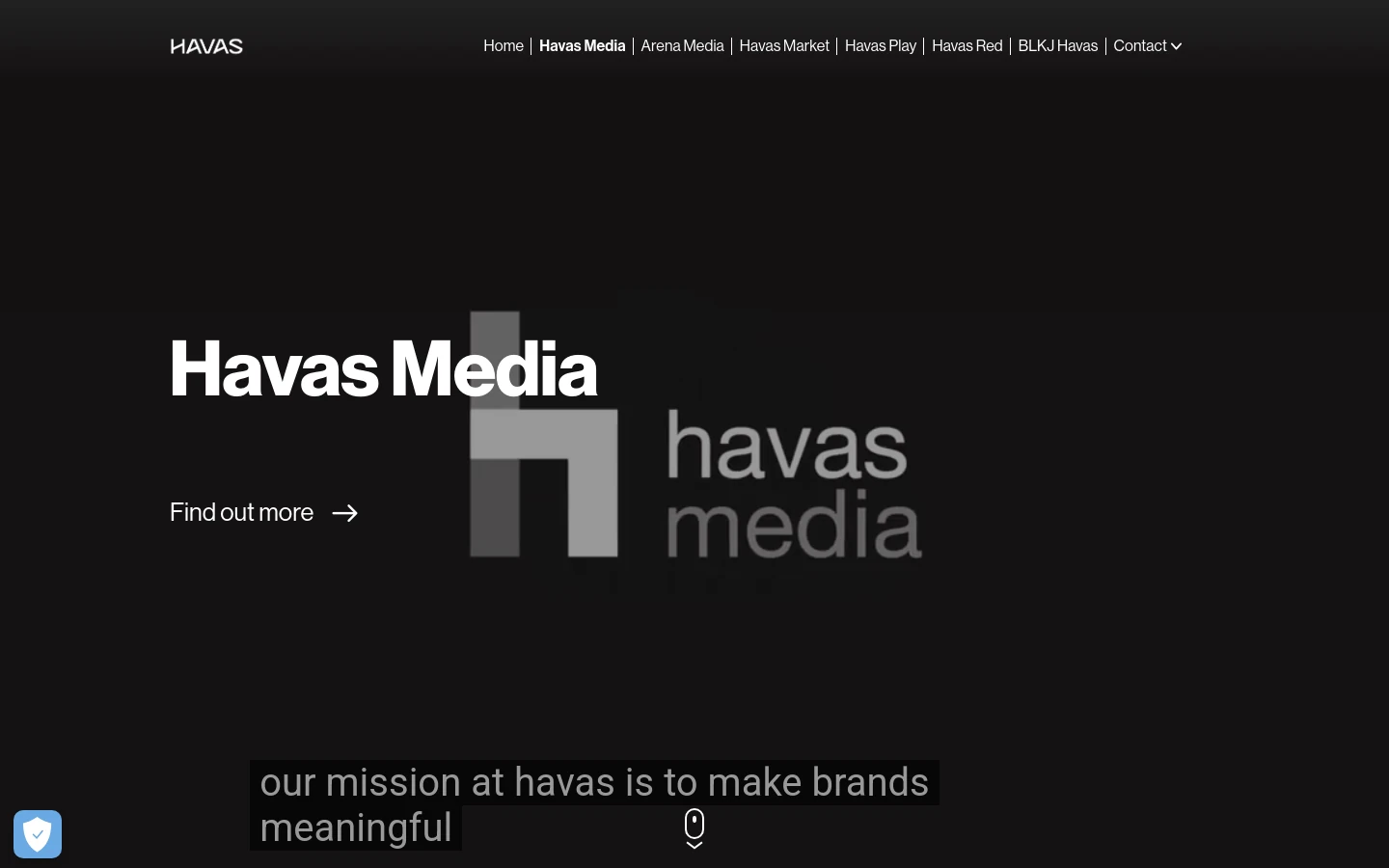 Havas Media website screenshot